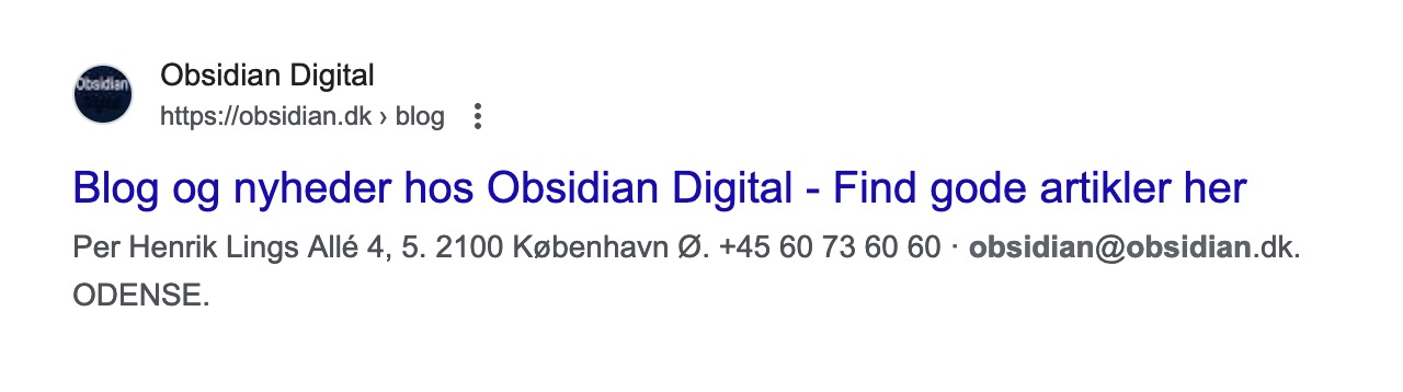 Obsidian blog meta description